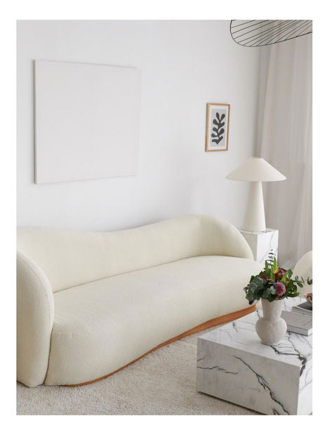 Háromszemélyes kanapé Slenarzo (fehér)