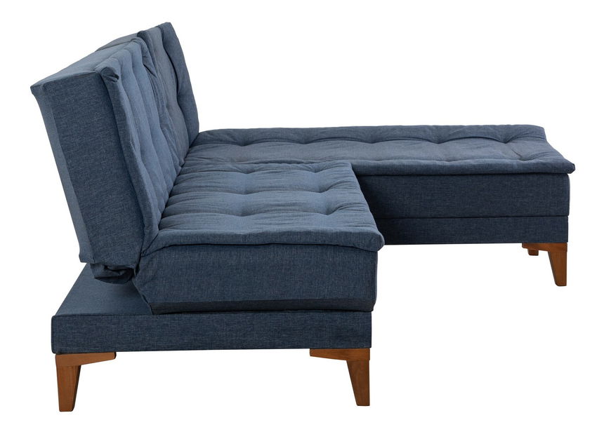 Rohová sedačka Santic (tmavomodrá)