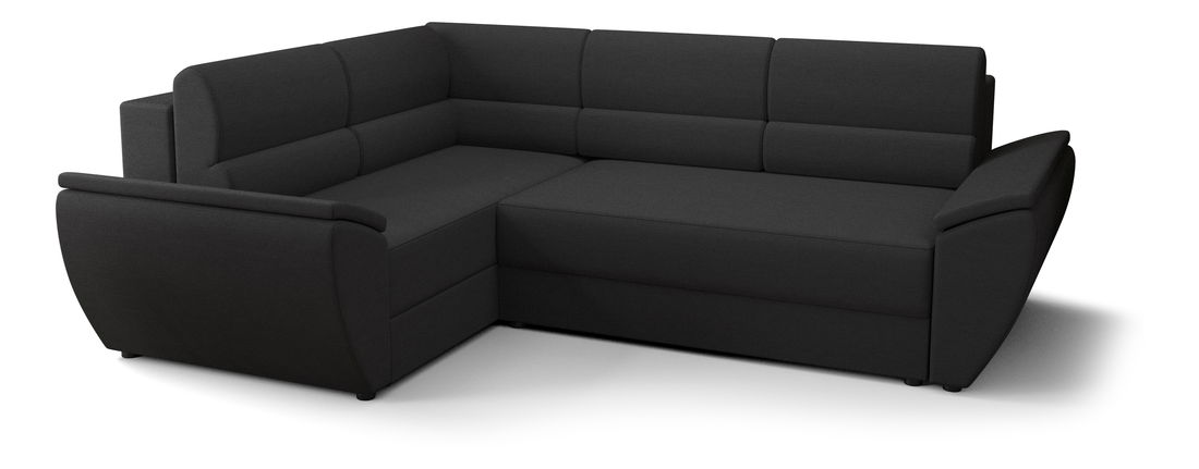 Rohová sedacia súprava Radiant Plus (čierna) (L)