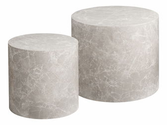 Set de 2 măsuțe de cafea Pesalia 5 (marmură)