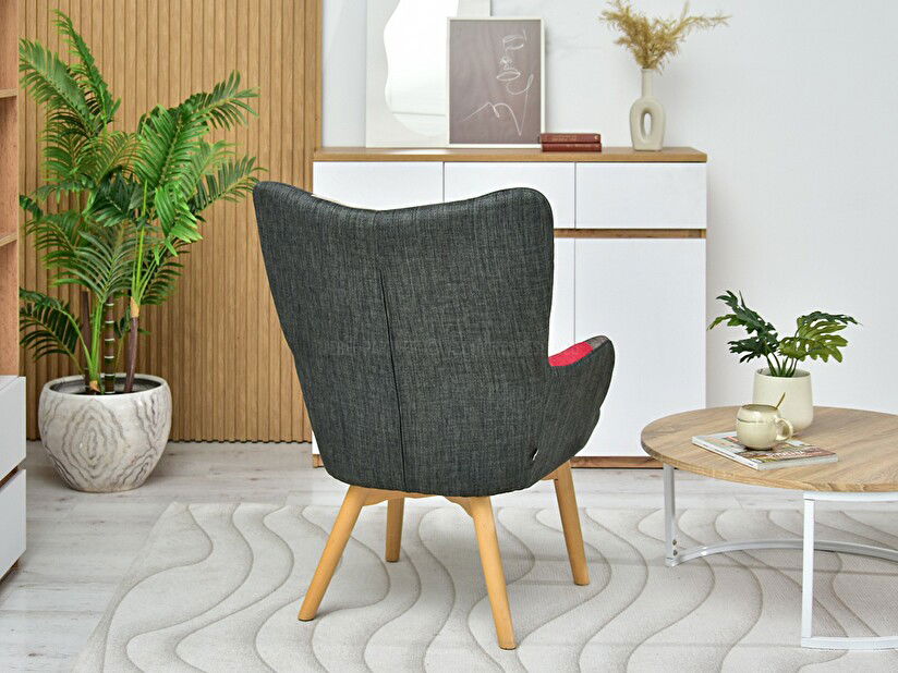 Fotel Nutri (patchwork + fekete)