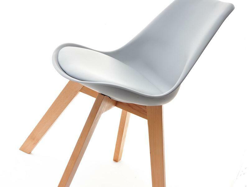 Stolica Large Wood (siva + bukva)