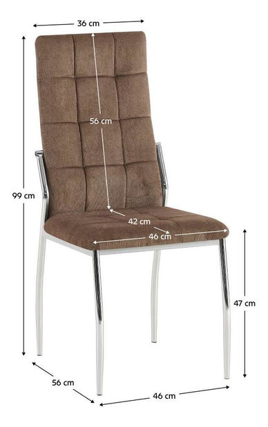 Blagovaonska stolica Adore (tamnosmeđa)