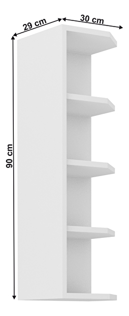 Dulap superior cu rafturi Lesana 1 (alb) 30 G-90 ZAK 