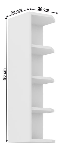 Felső konyhai polc Lesana 1 (fehér) 30 G-90 ZAK