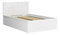 Jednostruki krevet 120 cm Tetrix 6 (bijeli sjaj) (s podnicom) (s prostorom za odlaganje)