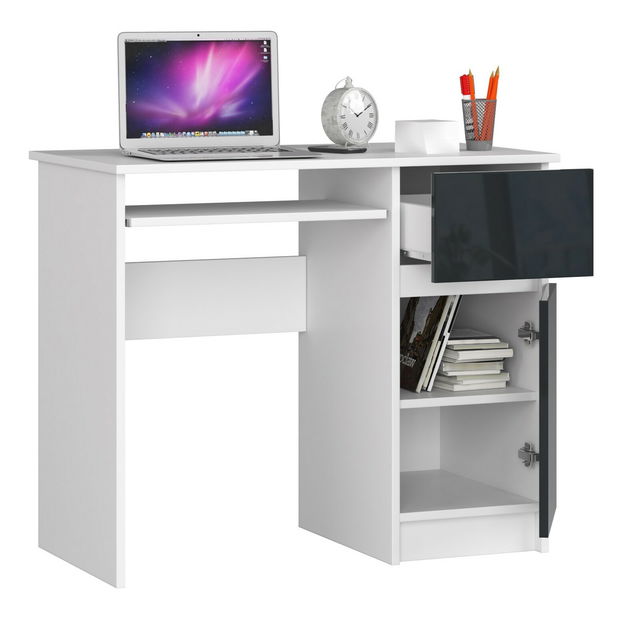 Masă PC Bhaskar (grafit lucios) (D)