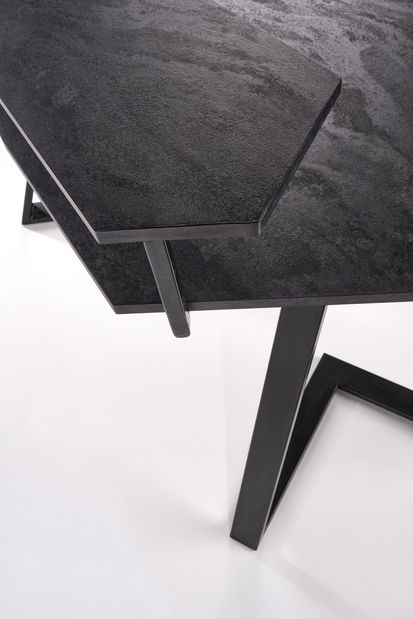 Masă PC Fanor (gri închis + negru)