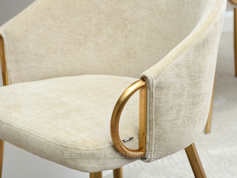 Scaun Carma K (crem + auriu)