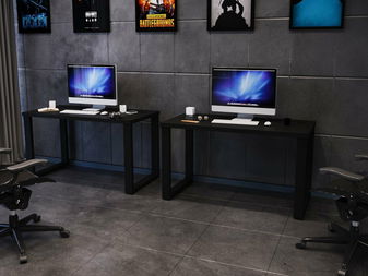 Gamer PC asztal Gamer S (fekete) (világítás nélkül)