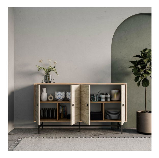 Szekrény Diamon (tölgyfa travertin)