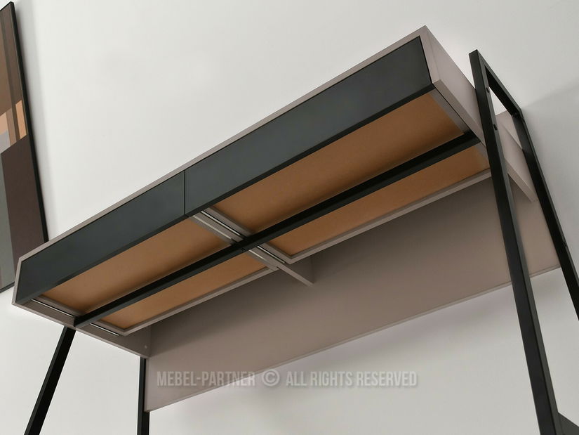 Masă PC Richiel (bej + negru)