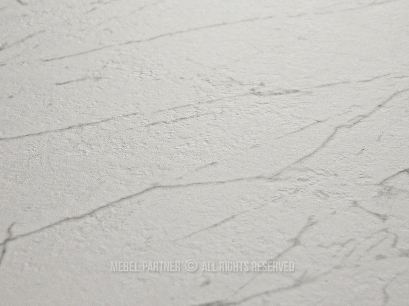 Blagovaonski stol Venda (bijeli mramor + crna)