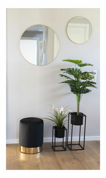 Set 2 ks kvetináčov Mvalina (čierna)