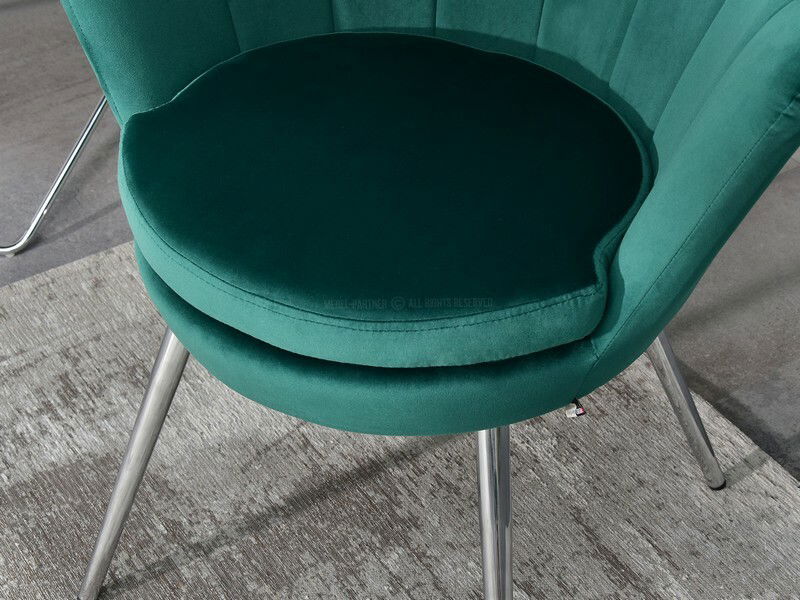 Fotel Lasair (zöld + króm)