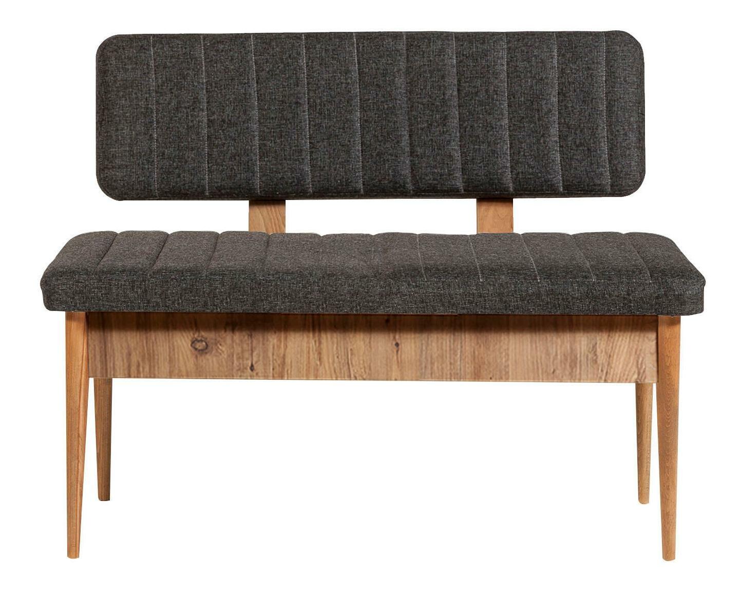 Lavica Vlasta 3 (atlantická borovica + antracitová) (s úl. priestorom)