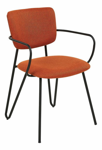 Set 2 ks jedálenských stoličiek Emmanuelle (oranžová)