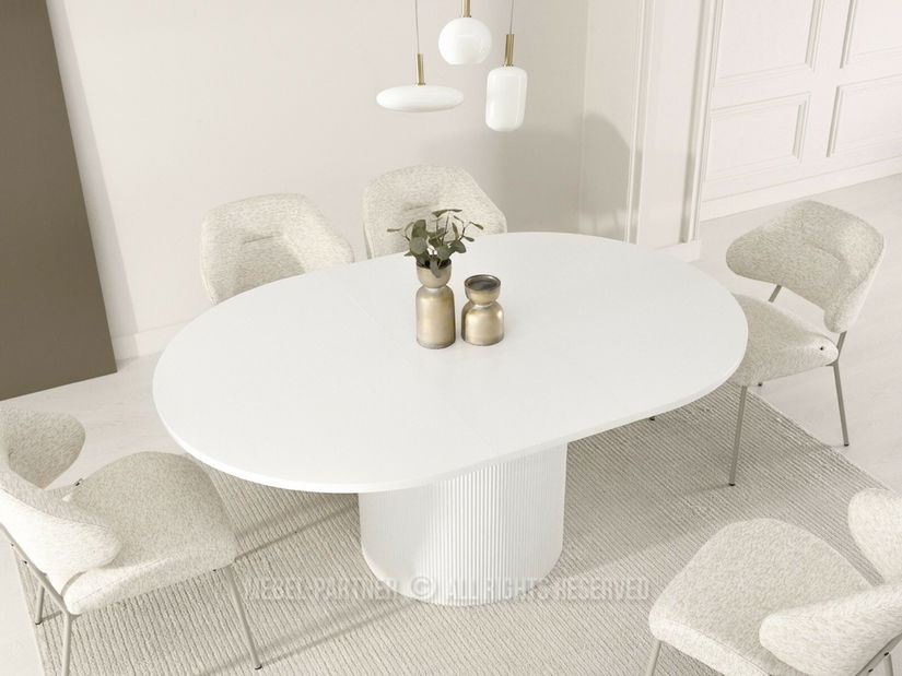 Jedálenský stôl Paga (biela)