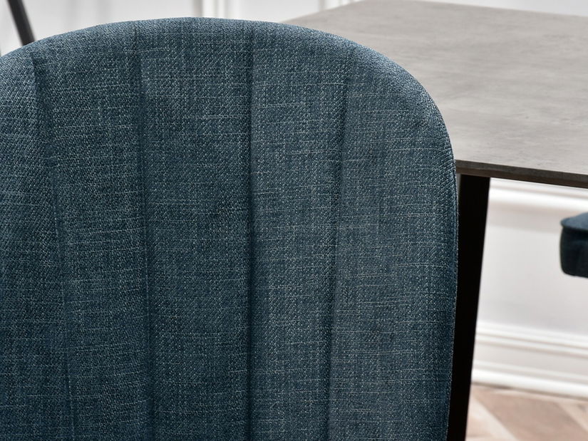 Jedálenská stolička Obrar (sivá + zlatá)