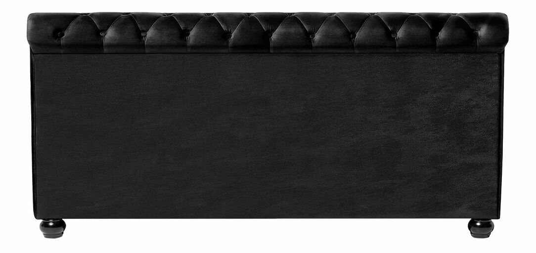 Pat cu saltea cu apă 160 cm Alexandrine (negru) (cu somieră și saltea)