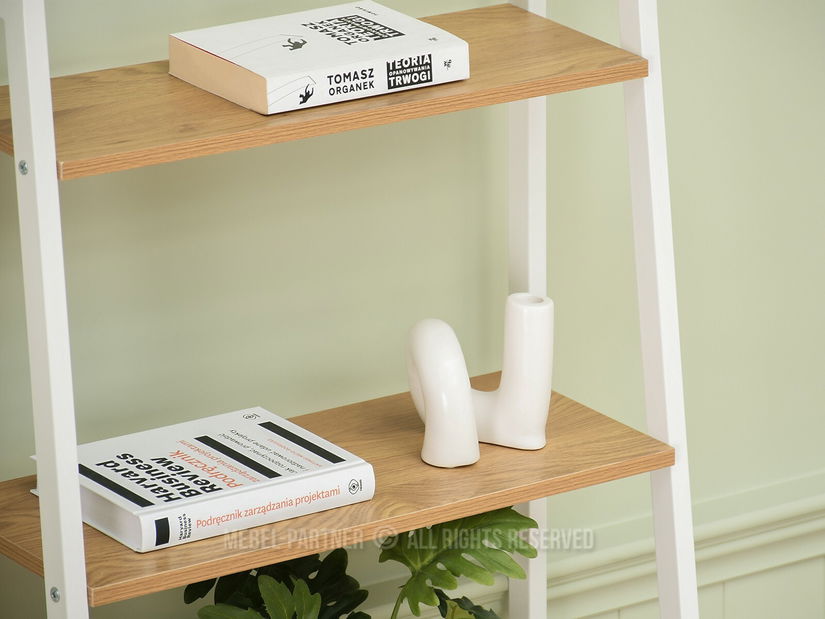 Regál Jeans (dub + biela)