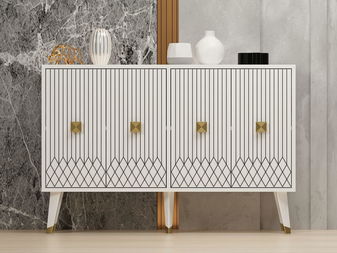 Ormarić Pepolo (bijela + zlatna)