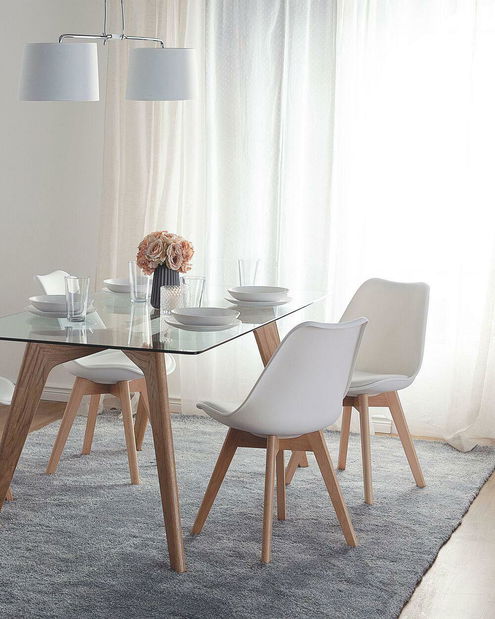 Set blagovaonskih stolica (2 kom.) Dakza (bijela)