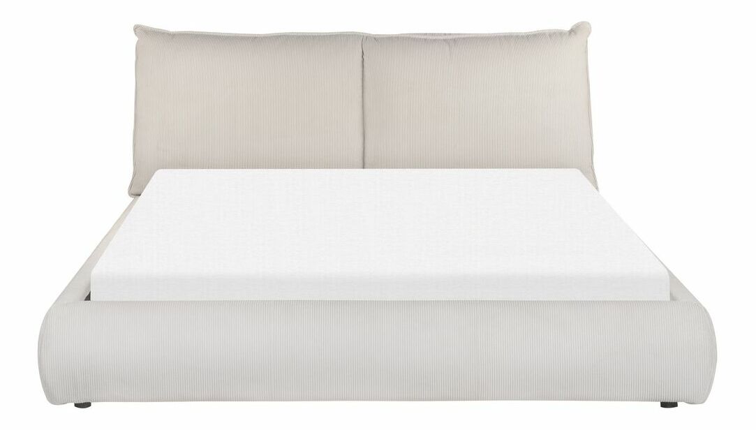 Manželská posteľ 160 cm Vetiver (béžová) (s roštom)