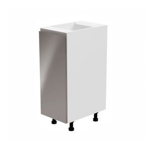 Dulap inferior de bucătărie D30 Aurellia (Alb + Gri lucios) (S)