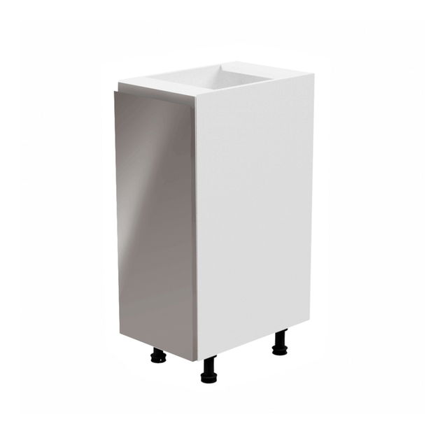 Dulap inferior de bucătărie D30 Aurellia (Alb + Gri lucios) (S)