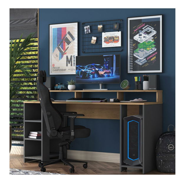 PC stolík Sikine 4 (orech + antracit)