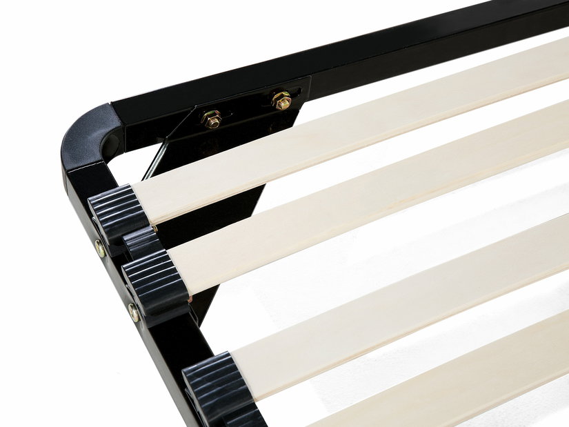 Lamellás ágyrács 200x90 cm Basel (fekete) (lábakkal)