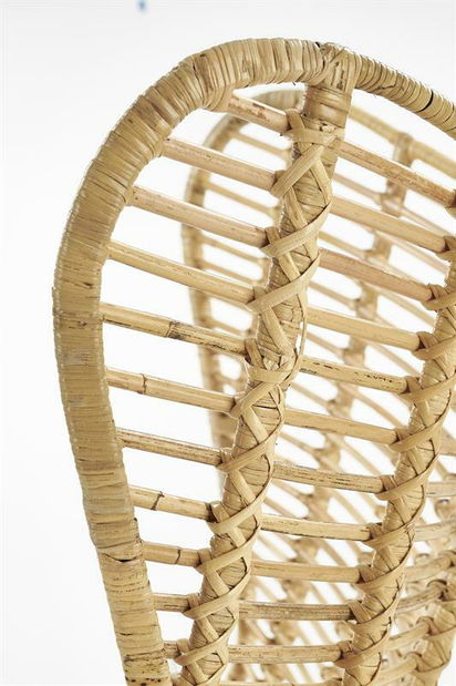 Kreslo Imogene (prirodna + čierna)