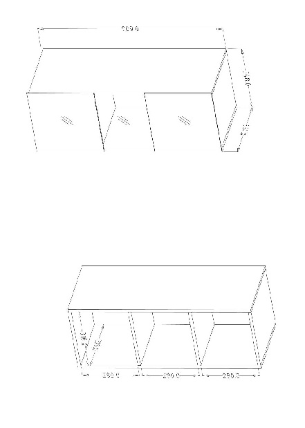 Vitrina Henry Typ 07 (crna + bijeli visoki sjaj)