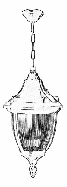 Vanjski luster Monique (crna)