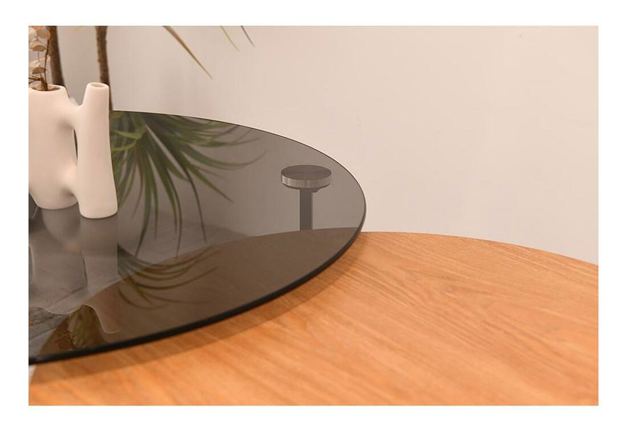 Set 2 buc. măsuțe cafea Frost (negru + natural)