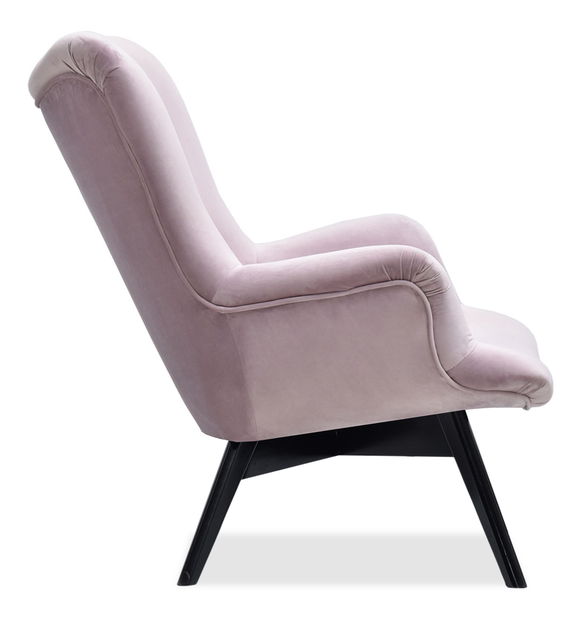 Relaxačné kreslo Florentino (svetlofialová + čierna)