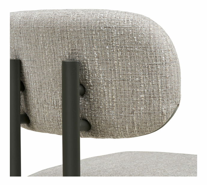 Scaun de sufragerie Riselia (gri deschis)