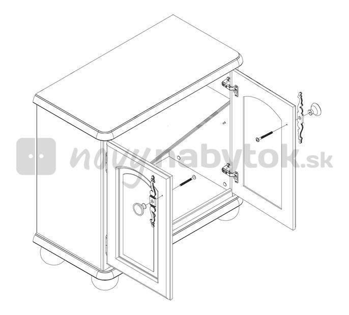 Ormarić Bawaria DKOM 2D 