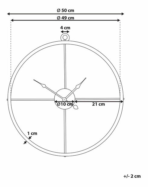 Nástenná dekorácia Zumio (zlatá)