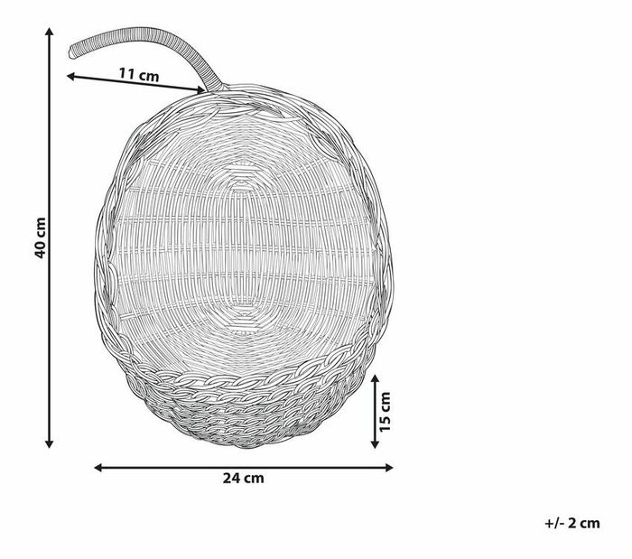Košara za pohranu Makza (prirodna)