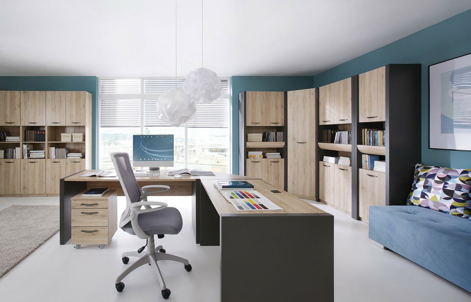 Conexiune masă de colț Executive LAC/7 (stejar san remo deschis)