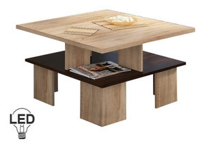 Masă de cafea Sudbury 1 (sonoma deschis + închis)