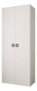 Dulap de haine 100 cm Carmela 50-1 (alb + Negru)