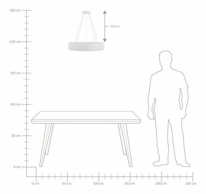 Závesné svietidlo Brigida (biela)