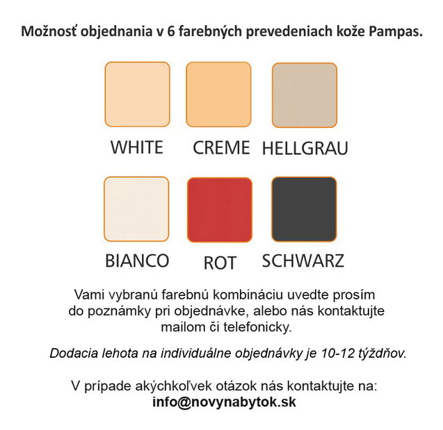 Kožená rohová sedačka Dano (P)