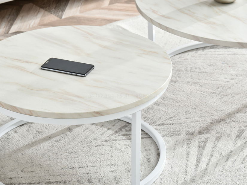 Stolić za kavu Kolja Zest Xl (bež + bijela)