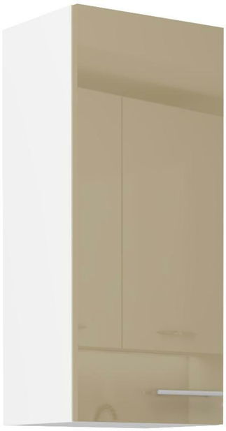 Horná kuchynská skrinka Lavera 40 G-90 1F (korpus: biela + front: lesk cappucino)