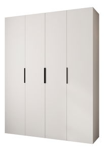 Šatníková skriňa 190 cm Carmela 40-4 (biela + čierna)