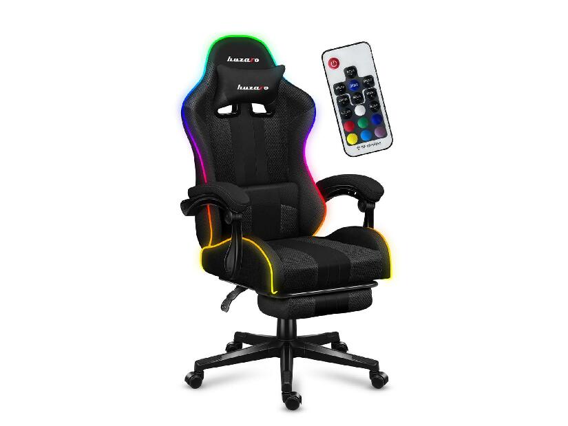 Fotoliu gaming Fusion 4.7 (negru + multicolor) (cu iluminat LED)